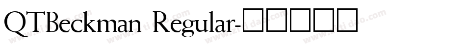 QTBeckman Regular字体转换